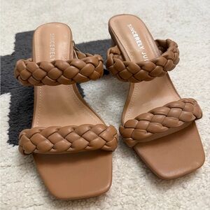 Sincerely Jules Tan Braided Sandals